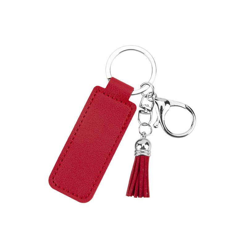 Wholesale PU Leather Tassel Keychain